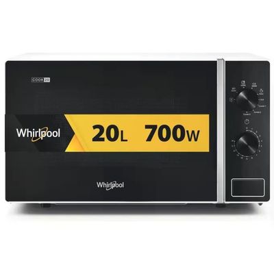 Whirlpool MWP 103 W Cook20 Forno a Microonde con Grill 20 L 700 W Grill al Quarzo 1000 W Controllo Manopola Whirlpool MWP 103 W Cook20 Forno a Microonde con Grill 20 L 700 W Grill al Quarzo 1000 W Controllo Manopola