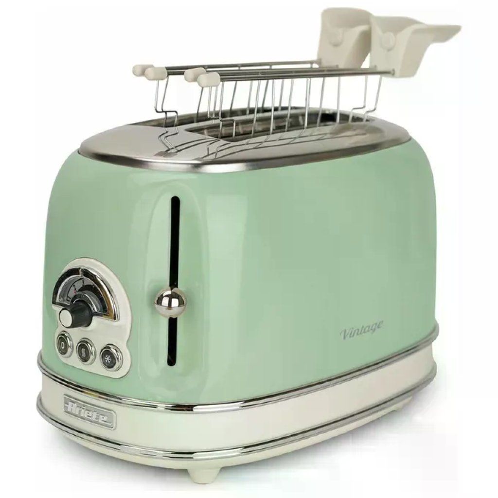 Ariete Vintage 155 Tostapane 2 Fette 810 W Verde Ariete Vintage 155 Tostapane 2 Fette 810 W Verde