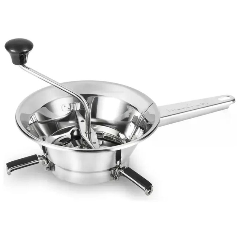 Moulinex A45306 Classic Passaverdure Manuale in Acciaio Inox, 24 cm, con 2 Griglie