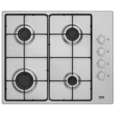 Beko HIGG641C3SX Piano cottura a gas 60 cm, 4 fuochi, inox