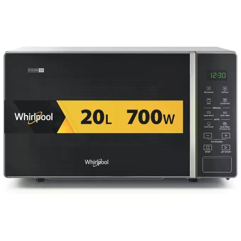 Whirlpool MWP 203 SB Cook20 Forno a microonde con grill 20 L 700 W grill quarzo 1000 W Jet Start Auto Cook