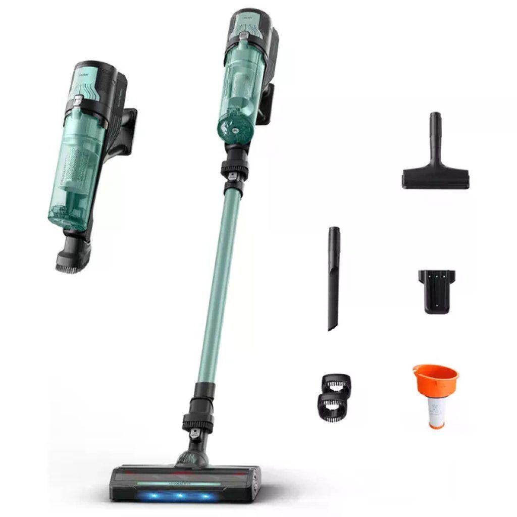 Rowenta X-Force 8.80 RH1833E0 Scopa Elettrica Senza Fili, 100 AW, Verde Rowenta X-Force 8.80 RH1833E0 Scopa Elettrica Senza Fili, 100 AW, Verde