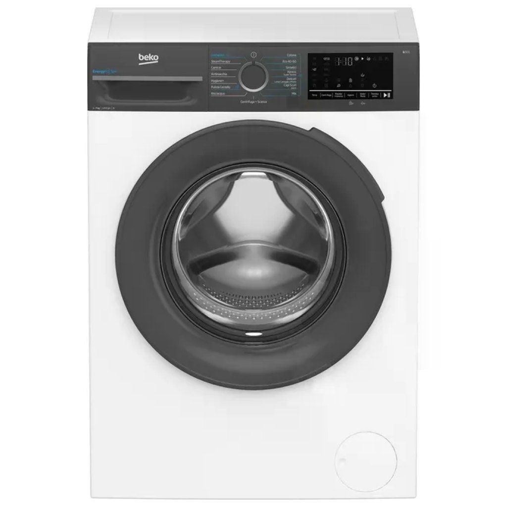 Beko BMEUWSU4721A Lavatrice Slim 7 kg Classe A, 1200 giri, SteamCure, Bianca