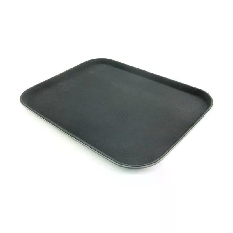 ILSA Vassoio rettangolare antiscivolo nero 46 x 35,5 cm