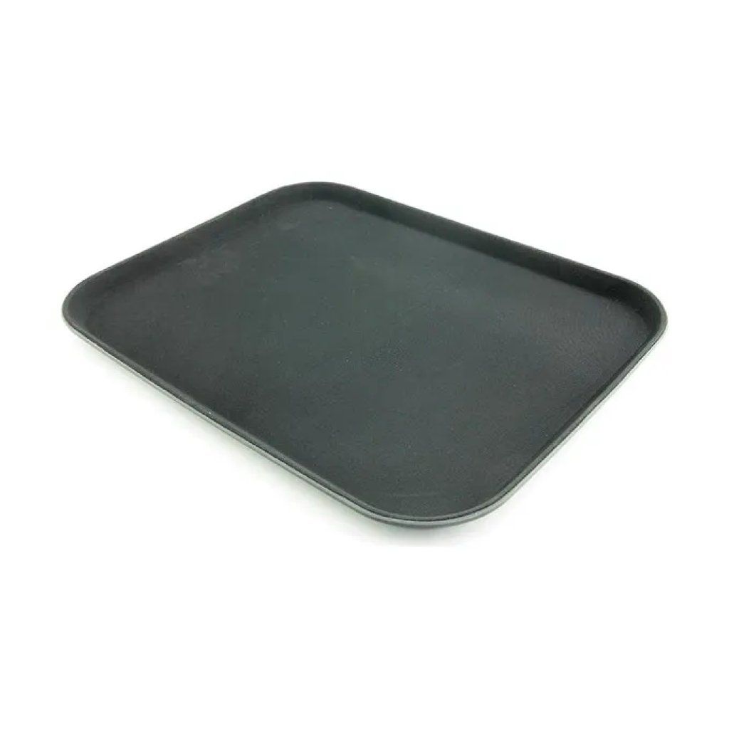 ILSA Vassoio rettangolare antiscivolo ILSA in polipropilene nero, 46 × 35,5 cm