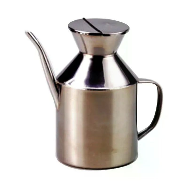 EVA Oliera in Acciaio Inox 400 ml con Coperchio e Beccuccio