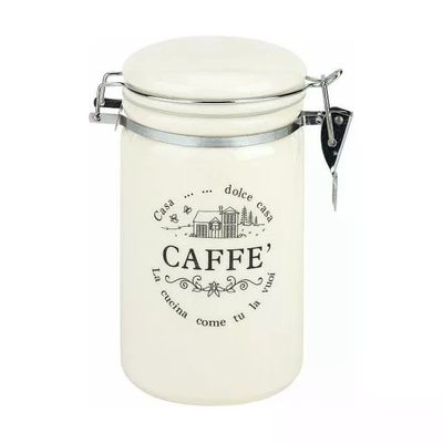 Tognana Dolce Casa Barattolo per Caffè in Porcellana 850 ml, Crema Tognana Dolce Casa Barattolo per Caffè in Porcellana 850 ml, Crema