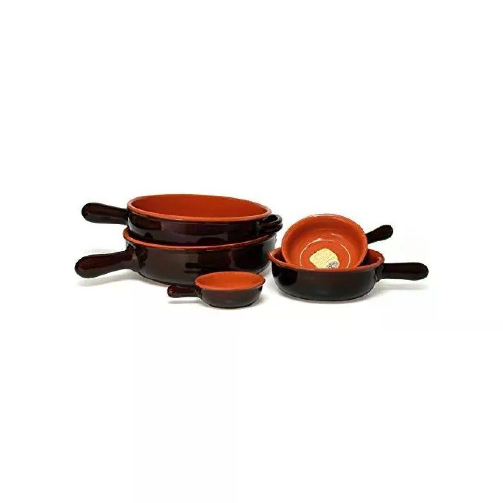 VULCANIA Casseruola VULCANIA con manico, 22 cm, marrone