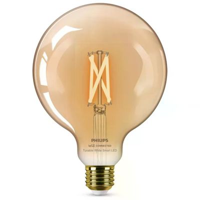 Philips 8719514372122 WiZ Connected Lampadina LED Smart Filamento Globo G125 E27 7W 640lm 2000