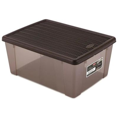 Stefanplast Elegance Scatola Multiuso con Coperchio 15 L Moka