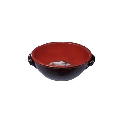 Vulcania Eco Tegame Marrone con 2 Manici, 13 cm Vulcania Eco Tegame Marrone con 2 Manici, 13 cm