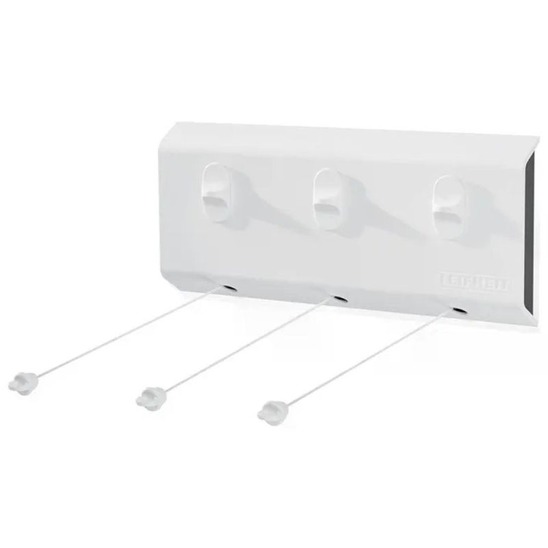 Leifheit Rollfix 150 Triple – Stendibiancheria a Parete, 15 m, Bianco