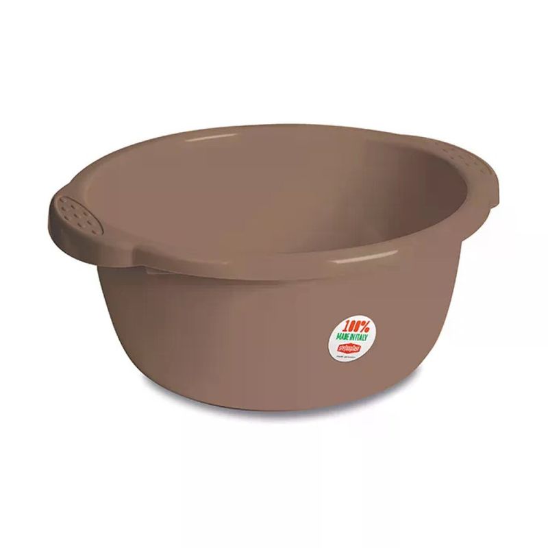 Stefanplast Primavera – Bacinella tonda 35 cm, 9 L, tortora