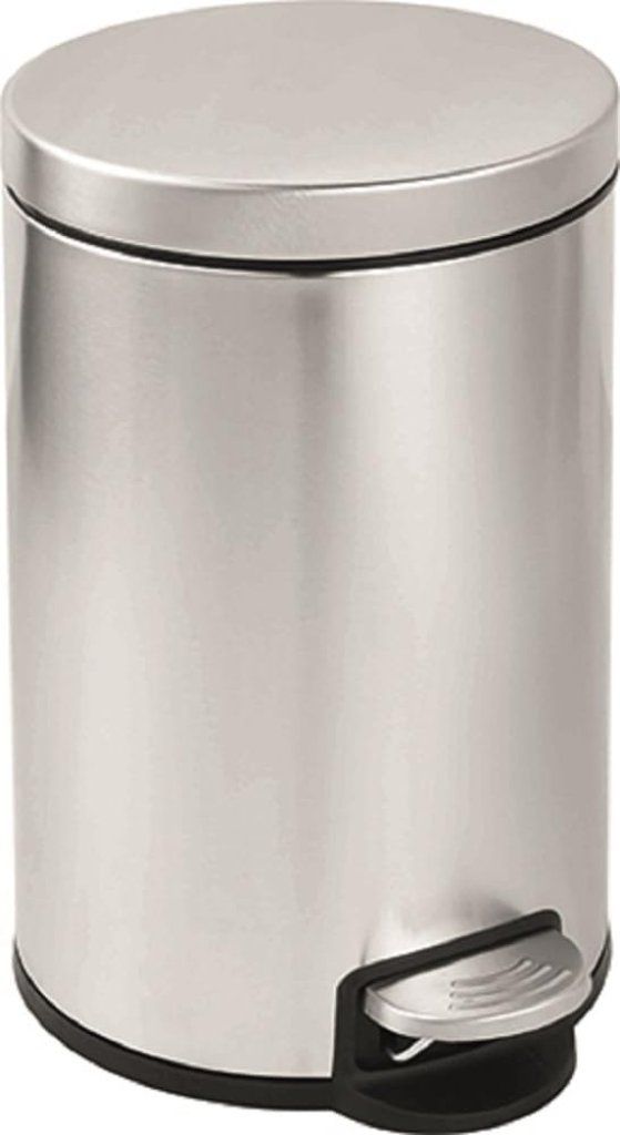 VIGOR Pattumiera a Pedale in Acciaio Inox Satinato, 12 L VIGOR Pattumiera a Pedale in Acciaio Inox Satinato, 12 L
