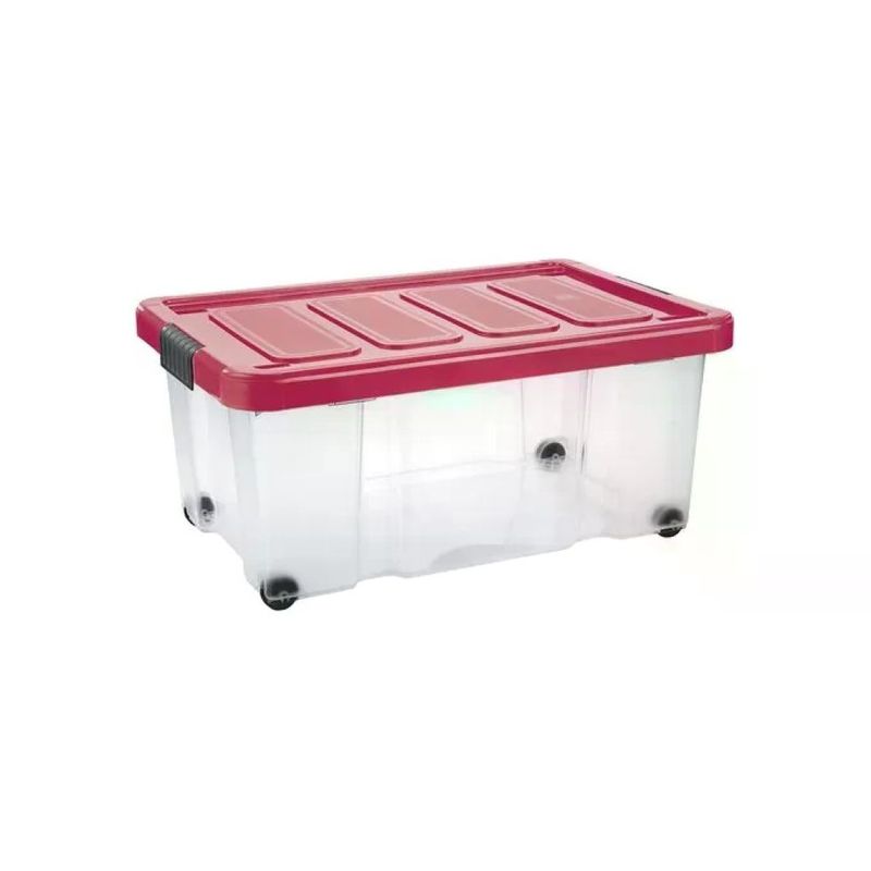 Tontarelli Puzzle Box Contenitore Salvaspazio con Coperchio e Ruote
