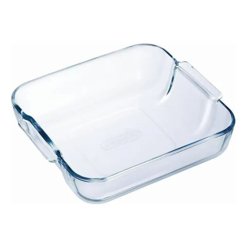 Pyrex Tegame Quadrato in Vetro Borosilicato 1,8 L – 21 × 21 cm