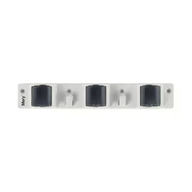 Rayen Appendiscope da Parete per 3 Scope con 2 Ganci