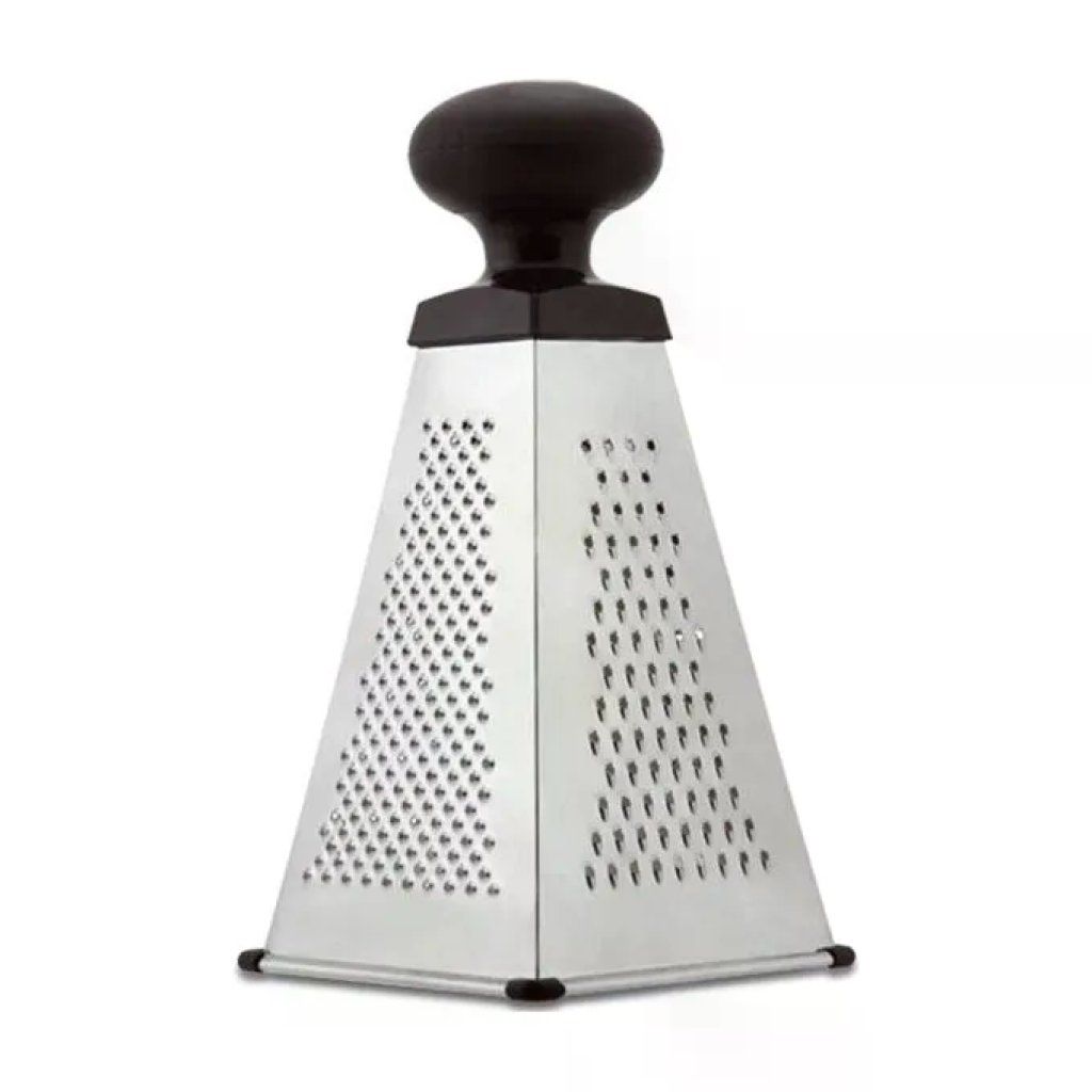 ILSA Grattugia Piramide Multiuso a 4 Lati in Acciaio Inox, 11 × 11 × 20 cm
