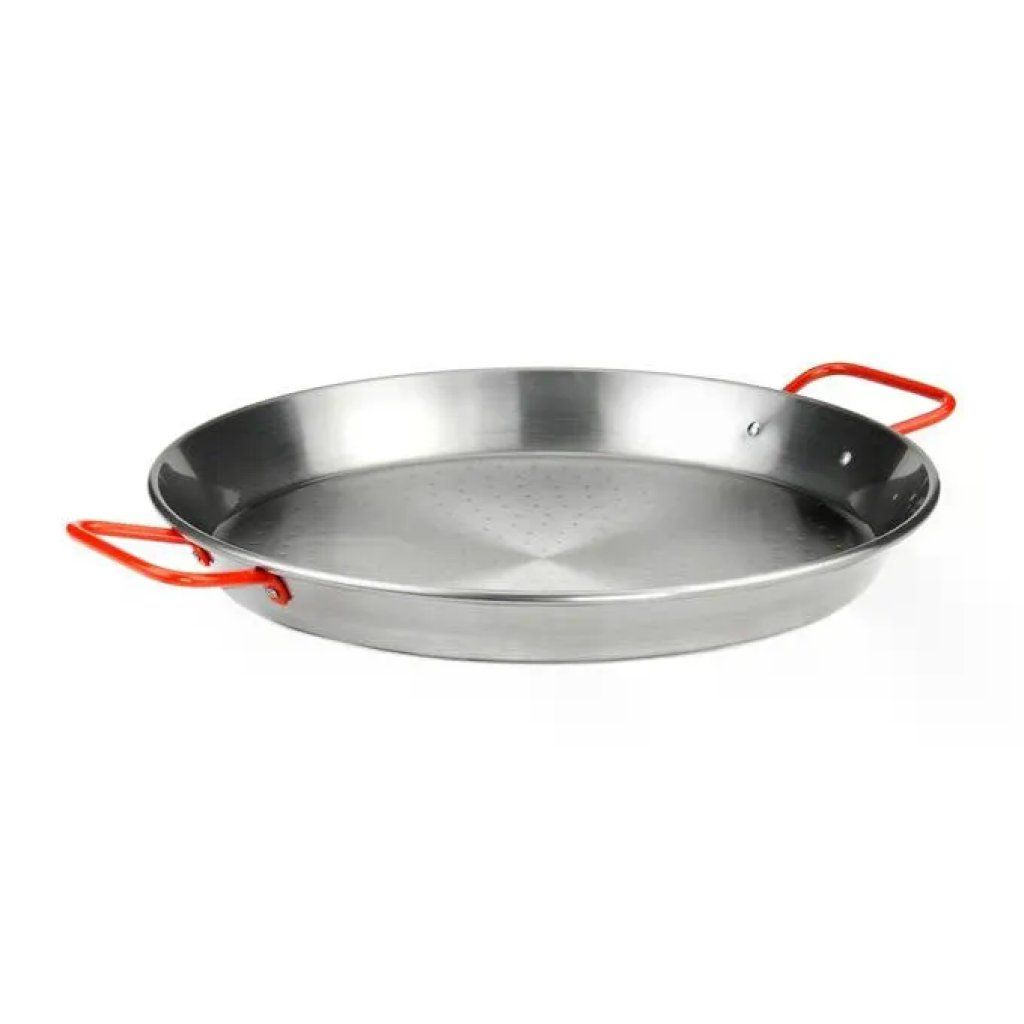 ILSA Paellera in acciaio inox con manici rossi, diametro 40 cm