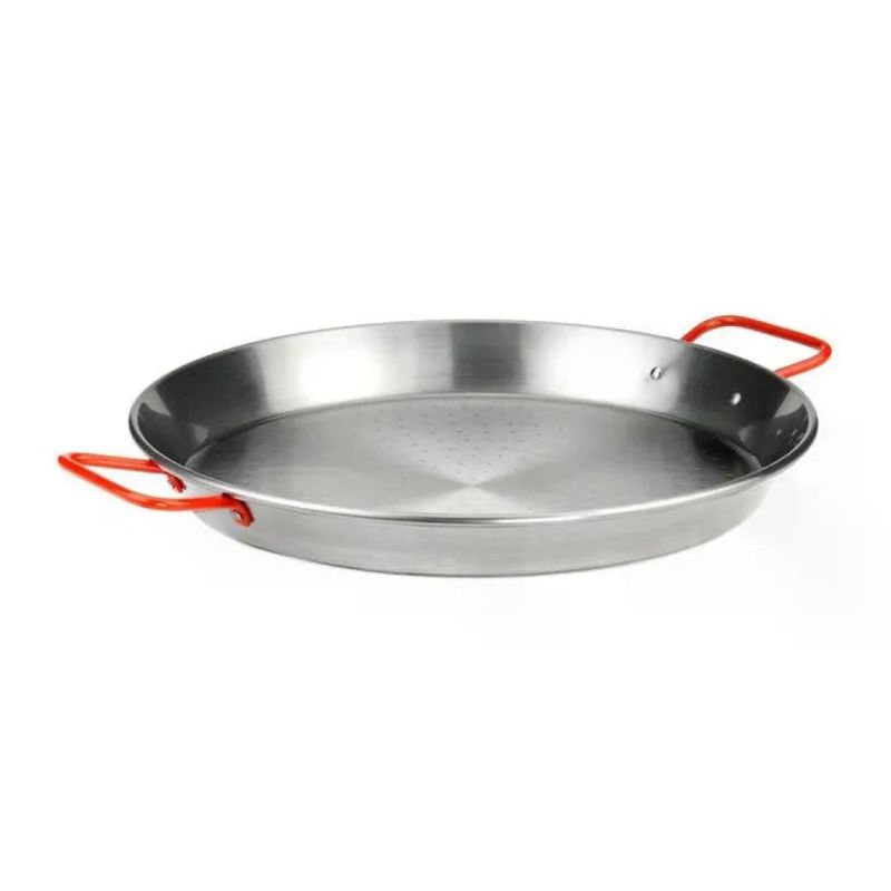 ILSA Paellera in acciaio inox con manici rossi, diametro 40 cm