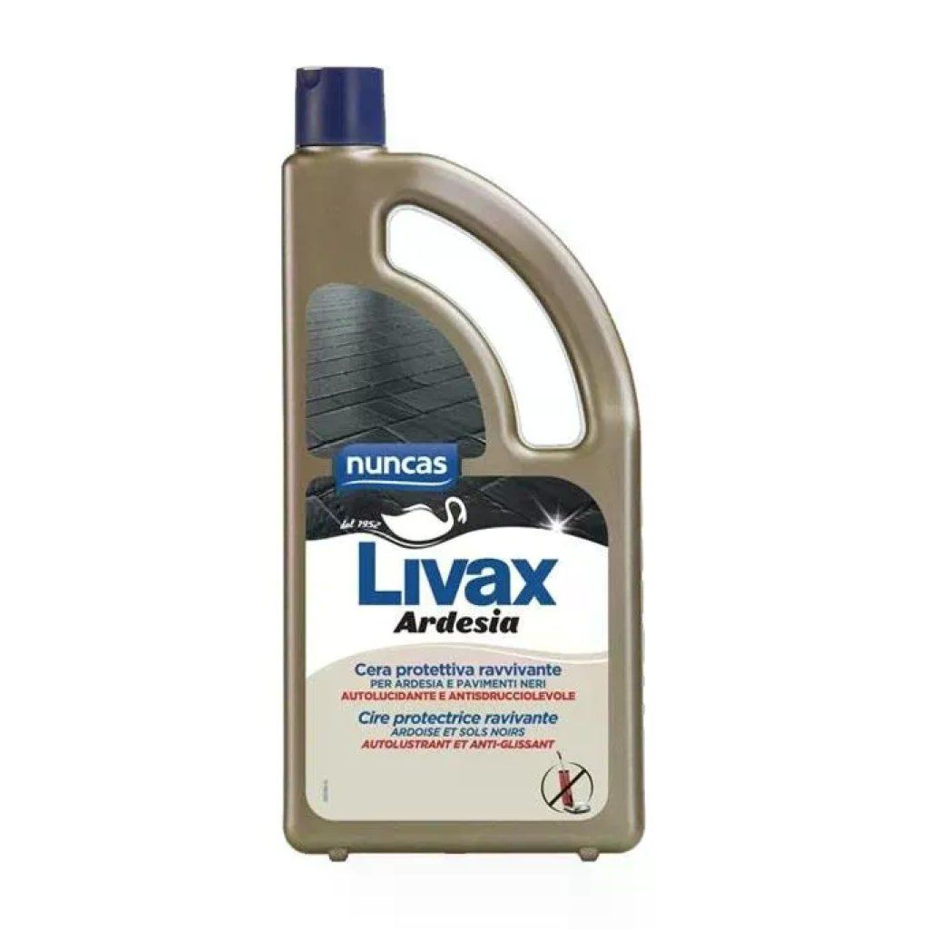 Nuncas Livax Cera Ravvivante Autolucidante per Ardesia, 1 L, Nero