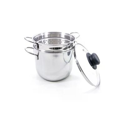 3C CASA Pentola Cuocipasta a Induzione 18 cm con Cestello e Coperchio