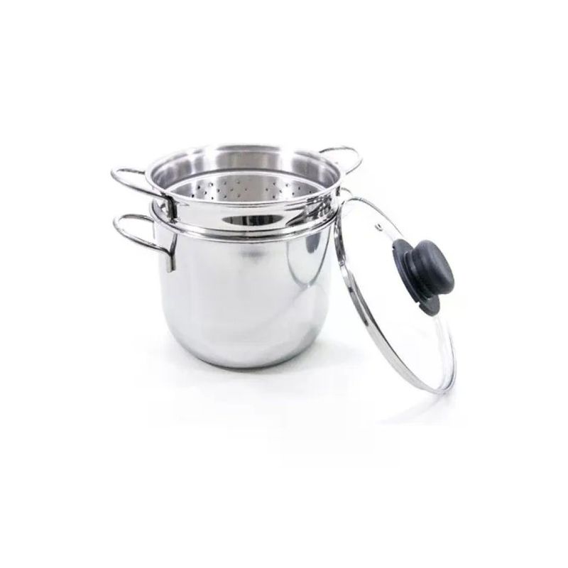 3C CASA Pentola Cuocipasta a Induzione 18 cm con Cestello e Coperchio