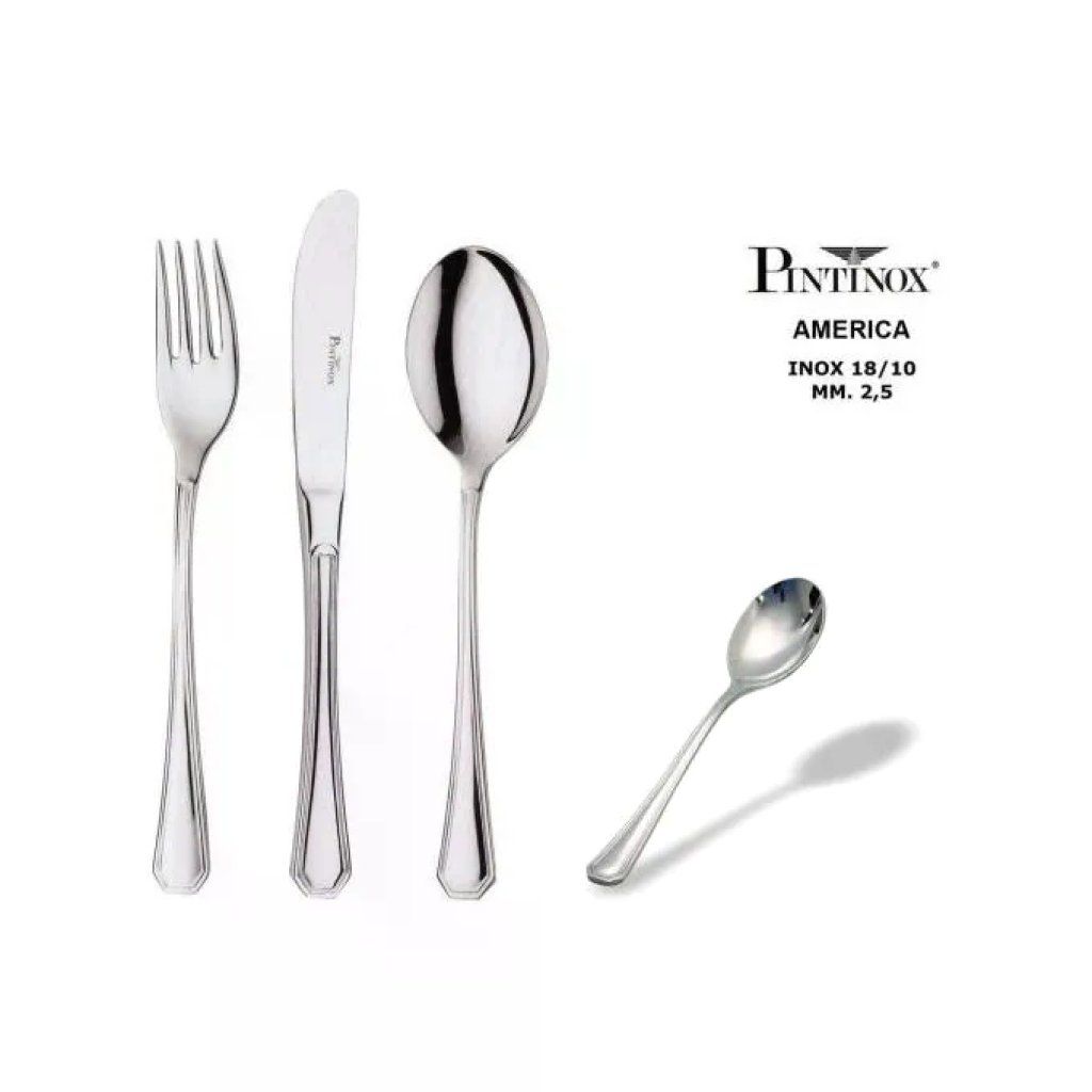 PINTINOX America – Cucchiaino da Caffè in Acciaio Inox 18/10 PINTINOX America – Cucchiaino da Caffè in Acciaio Inox 18/10