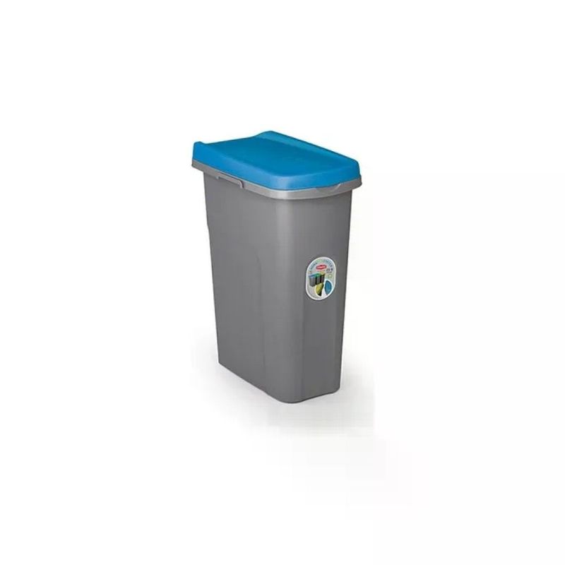 Stefanplast Eco System Pattumiera 25 L Grigio/Blu