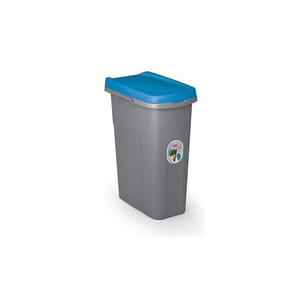Stefanplast Eco System Pattumiera 25 L Grigio e Blu Stefanplast Eco System Pattumiera 25 L Grigio e Blu