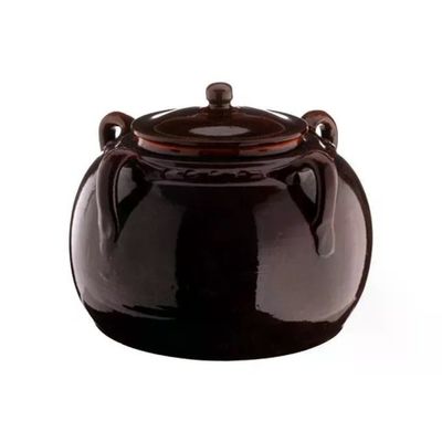Coli Fagioliera in Terracotta con Rivestimento Ceramico, 30 cm, con Coperchio Coli Fagioliera in Terracotta con Rivestimento Ceramico, 30 cm, con Coperchio