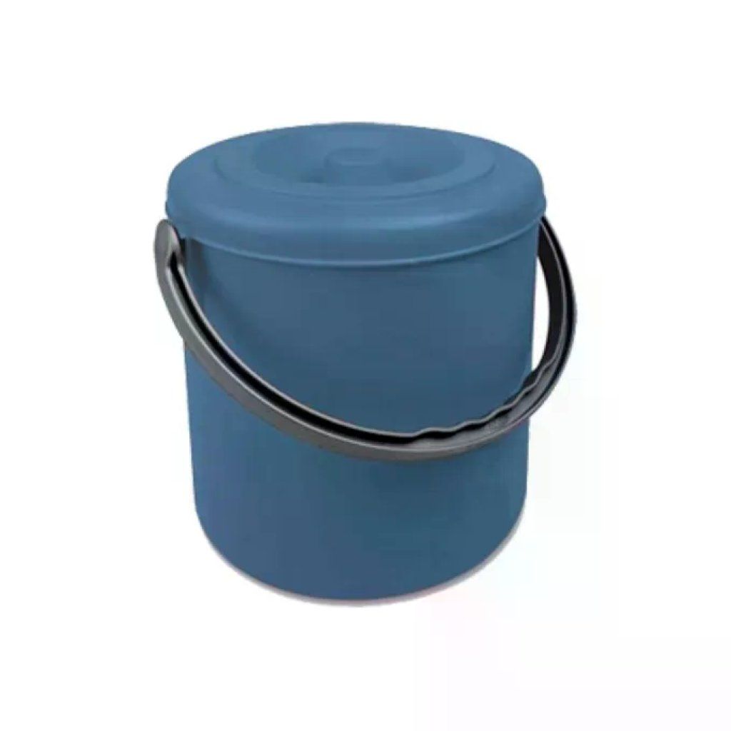 Stefanplast Eureka Pattumiera con Coperchio 15 L Blu Stefanplast Eureka Pattumiera con Coperchio 15 L Blu