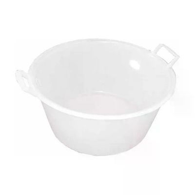 Stefanplast Bacinella Tonda Bianca in Polietilene 50 L, 55 cm
