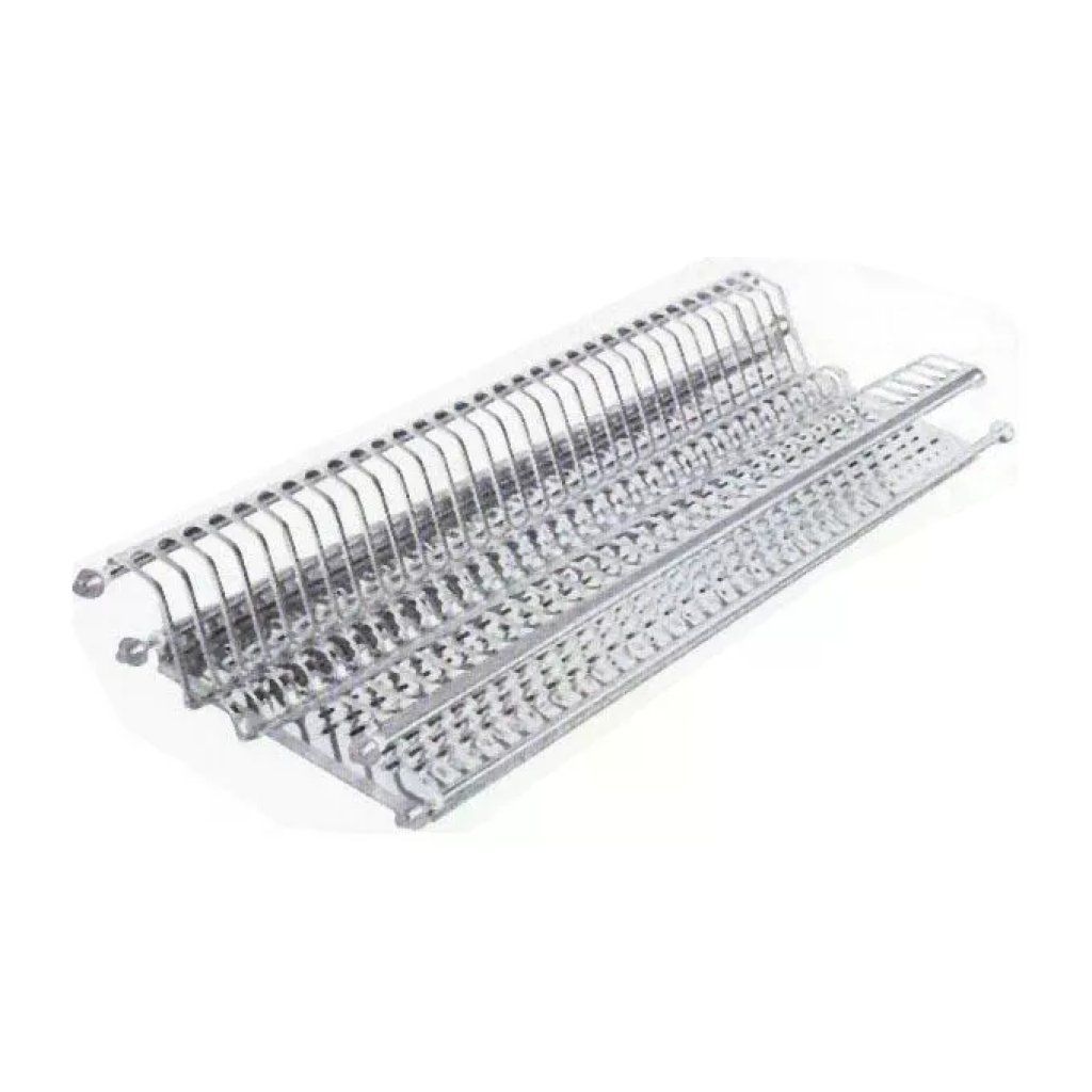 FGV Scolapiatti da pensile in acciaio inox 56 cm con vaschetta raccogligocce FGV Scolapiatti da pensile in acciaio inox 56 cm con vaschetta raccogligocce