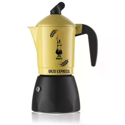 Bialetti Orzo Express Gialla – Caffettiera per Orzo, 2 Tazze Bialetti Orzo Express Gialla – Caffettiera per Orzo, 2 Tazze