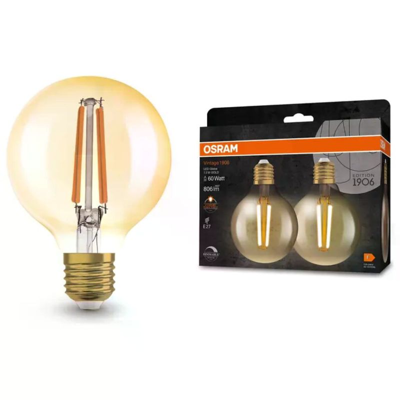 OSRAM Vintage 1906 Classic Globe – Lampadine LED E27 OSRAM Vintage 1906 Classic Globe – Lampadine LED E27