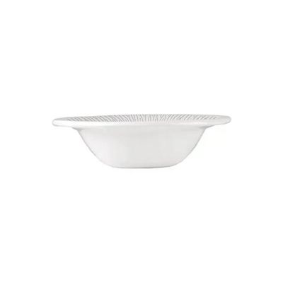 Churchill Bamboo Piatto Fondo in Porcellana Bianca, 17 cm