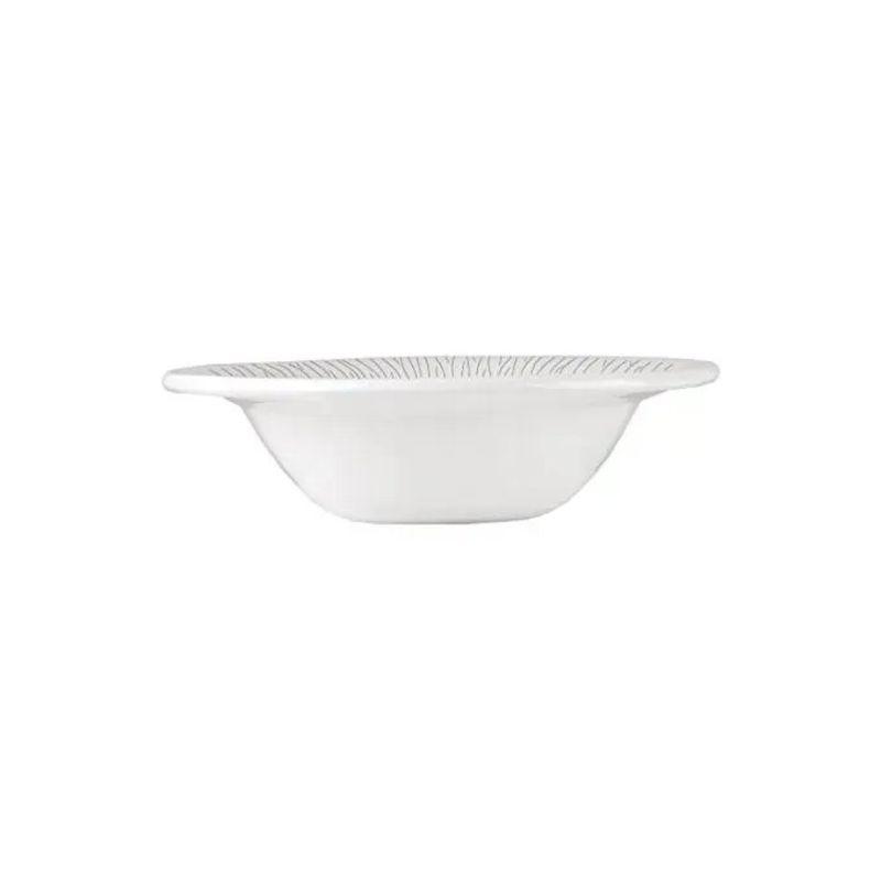 Churchill Bamboo Piatto Fondo in Porcellana Bianca, 17 cm