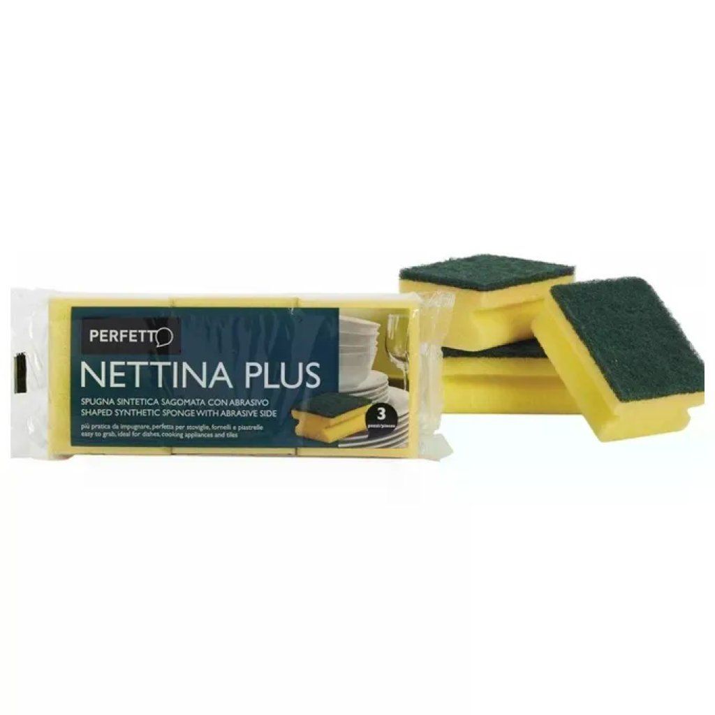 La Piacentina Nettina Plus – Confezione da 3 spugne La Piacentina Nettina Plus – Confezione da 3 spugne