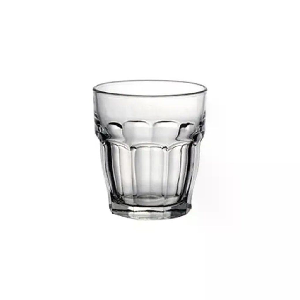 Bormioli Rocco Rock Bar – Set 6 Bicchieri da Succo in Vetro Temperato, 200 ml
