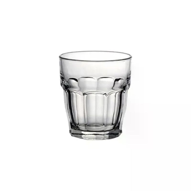 Bormioli Rocco Rock Bar – Set 6 Bicchieri da Succo in Vetro Temperato, 200 ml