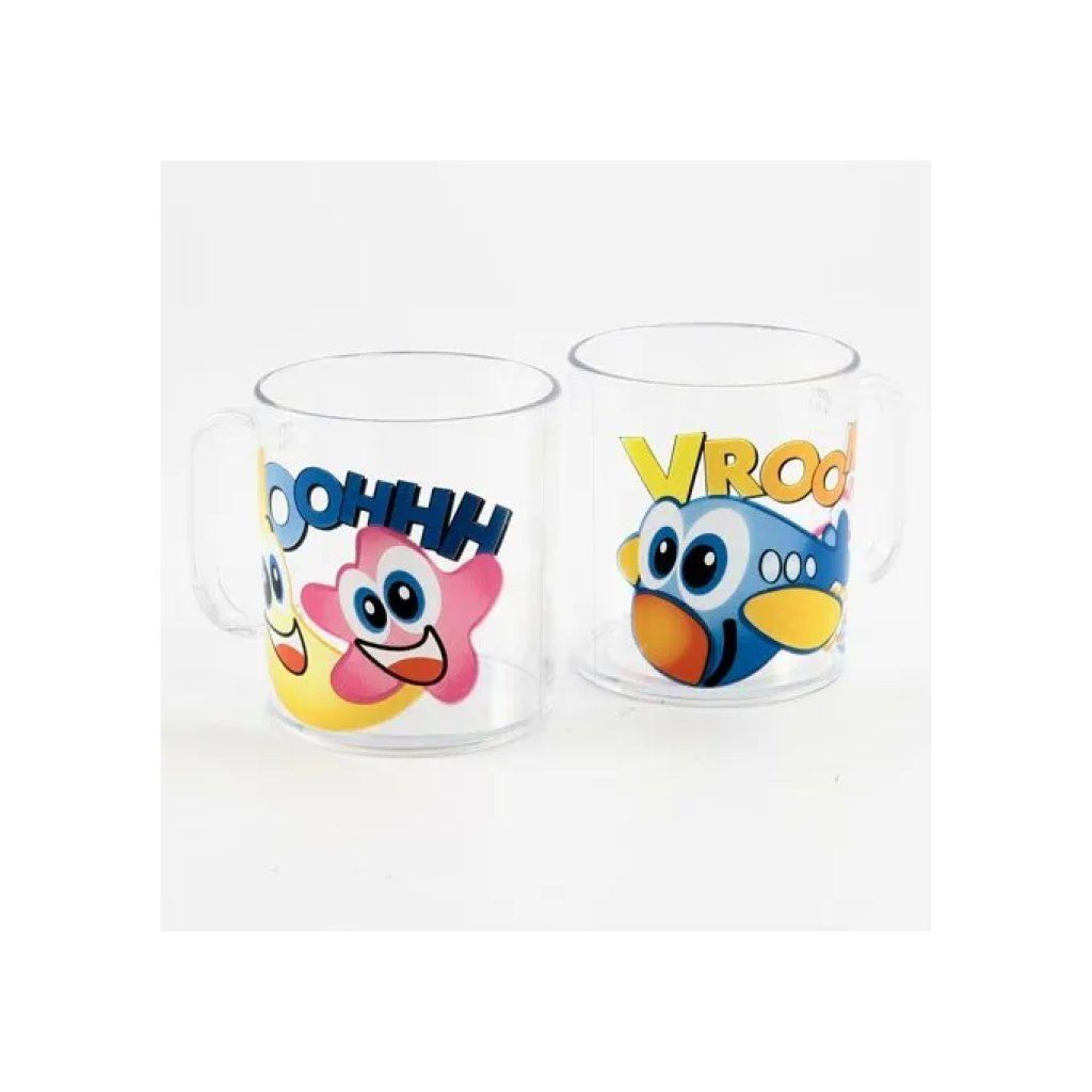 Cosmoplast Boccale per Bambini con Manico, 250 ml, Decori Assortiti