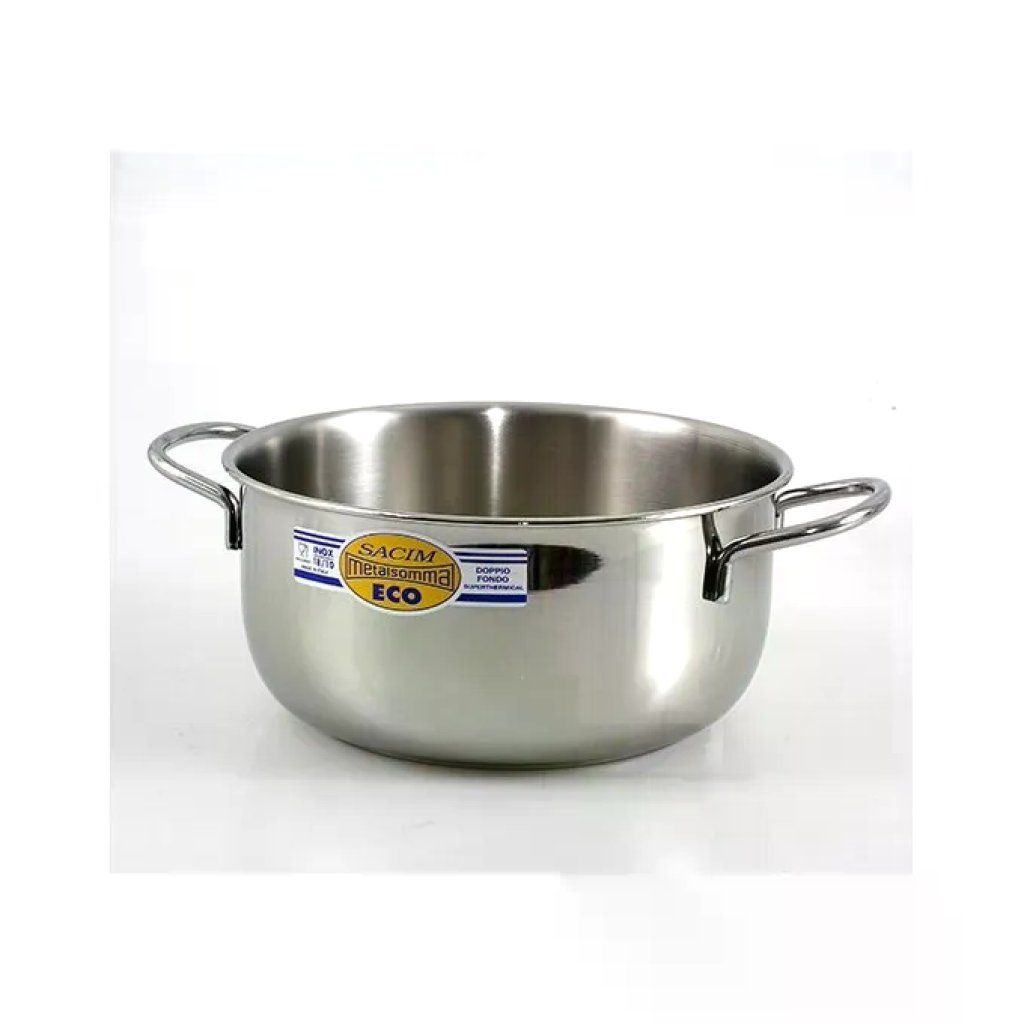 SACIM 205 Eco Casseruola Fonda in Acciaio Inox, 24 cm