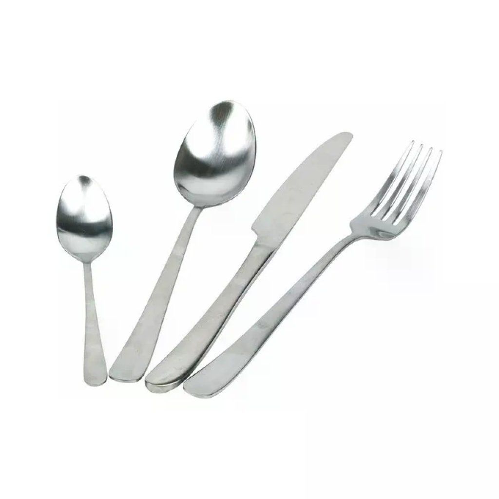 VDE Tivoli 1996 Round Set di Posate 24 Pezzi Silver Opaco