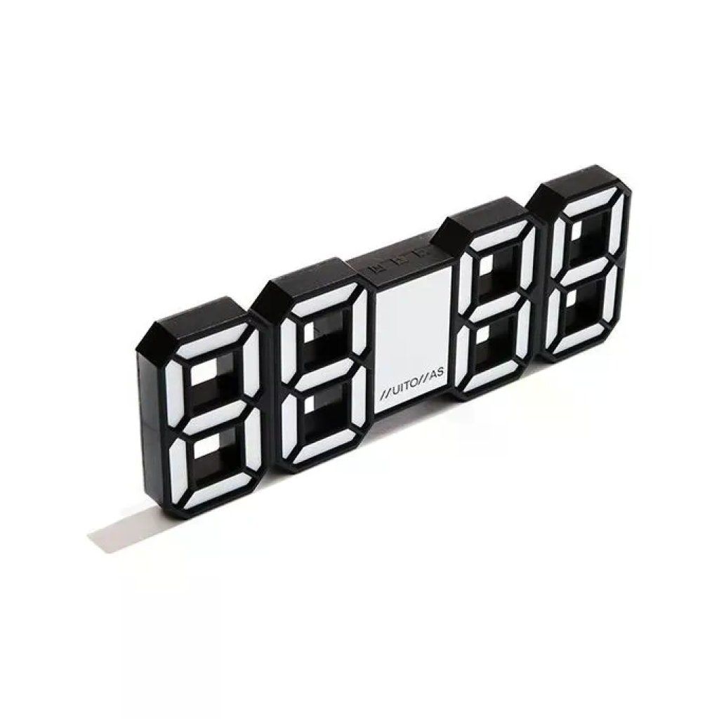 Muitomas Sveglia Digitale LED Neon Bianca con Snooze e USB