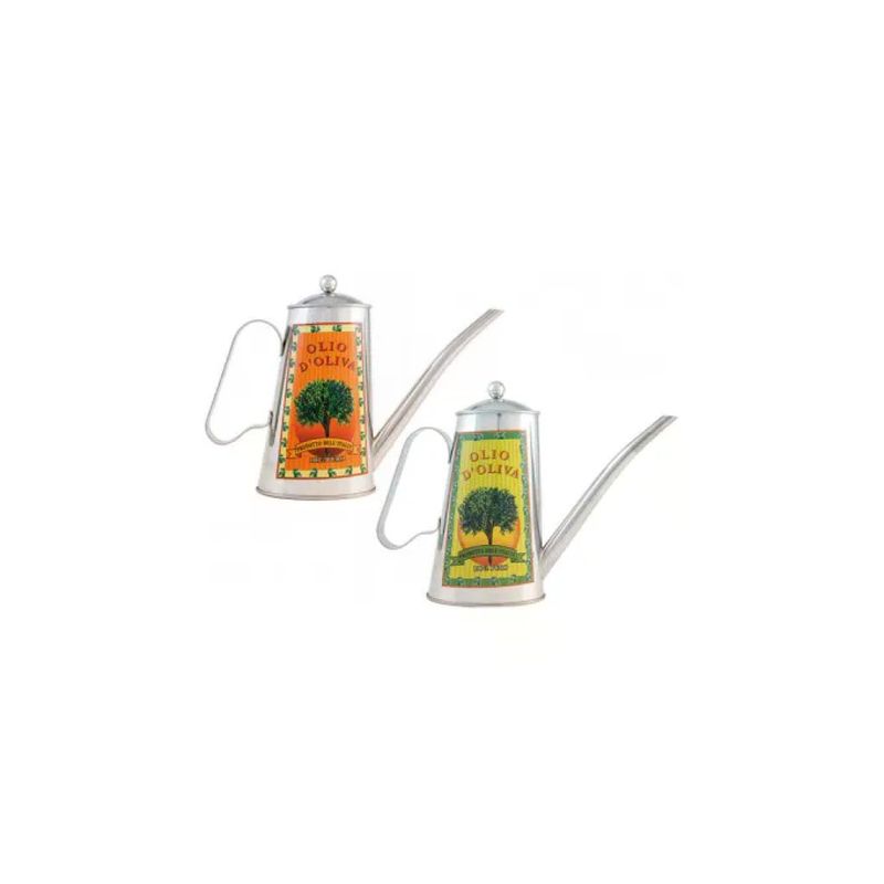 Kaufgut Oliera Ovale Decorata in Acciaio Inox 500 ml