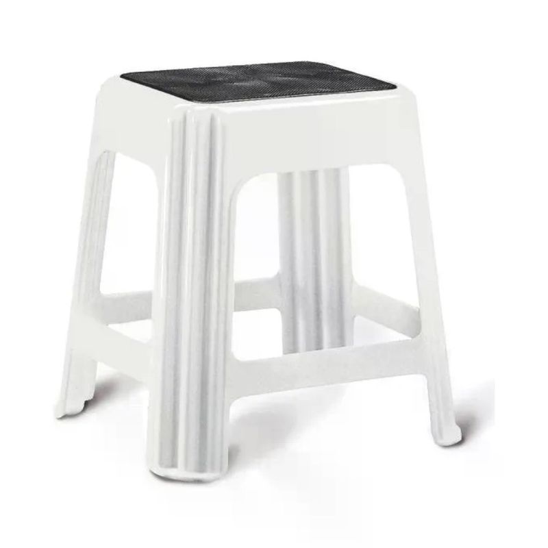 Giganplast Sgabello Multiuso Bianco 42 x 34 x 42 cm