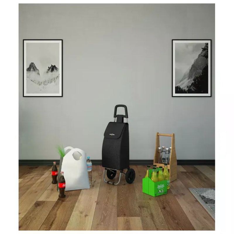 Colombo Rolly Carrello Portaspesa Pieghevole 40 L Nero