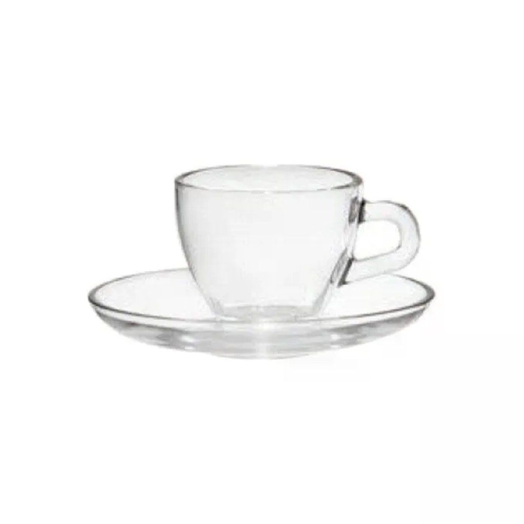 CERVE Brazil Set 6 Tazzine da Caffè in Vetro con Piattino CERVE Brazil Set 6 Tazzine da Caffè in Vetro con Piattino