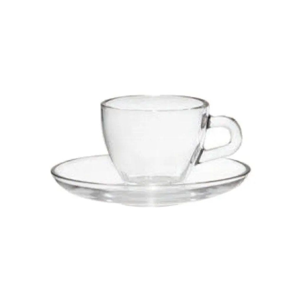 CERVE Brazil – Set 6 tazzine da caffè in vetro con piattini CERVE Brazil – Set 6 tazzine da caffè in vetro con piattini